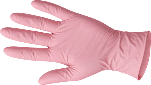 Pembe Nitril Eldiven — temsili eldiven görseli