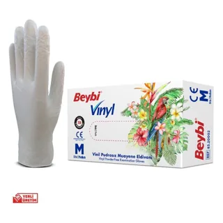 Beybi Vinil Pudrasız Muayene Eldiveni