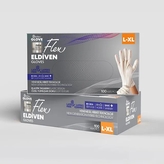 Reflex Flex Hi-Tech Beyaz TPE Eldiven kutu görseli