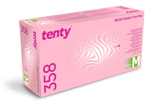 Tenty 358 Nitril Pudrasız Muayene Eldiveni kutu görseli