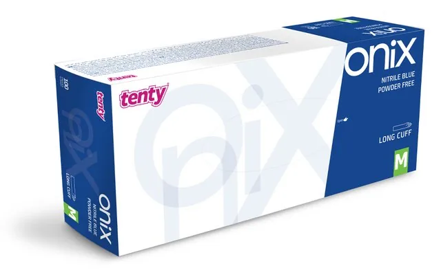 Tenty Onix Nitril Pudrasız Uzun Konçlu Muayene Eldiveni kutu görseli
