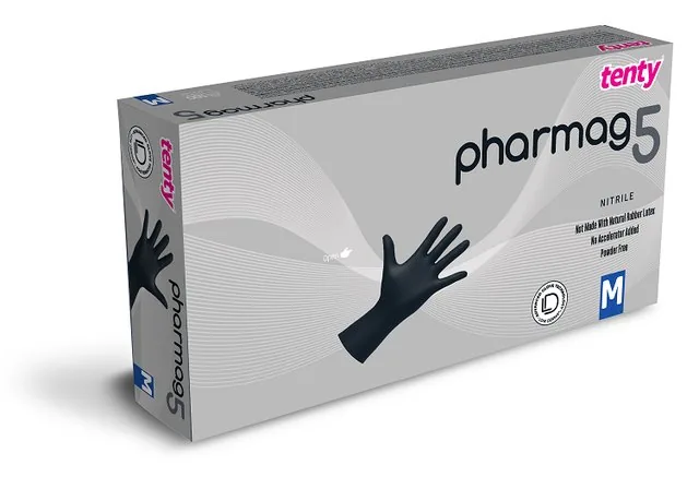 Tenty Pharmag 5 Nitril Pudrasız Muayene Eldiveni kutu görseli