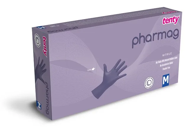 Tenty Pharmag Nitril Pudrasız Muayene Eldiveni kutu görseli